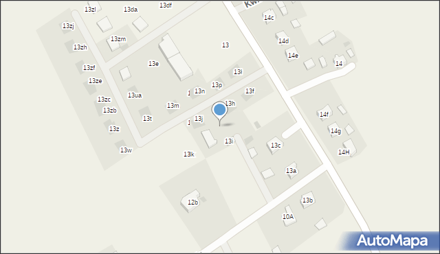 Nieborzyn, Nieborzyn, 13h, mapa Nieborzyn