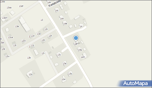 Nieborzyn, Nieborzyn, 14f, mapa Nieborzyn