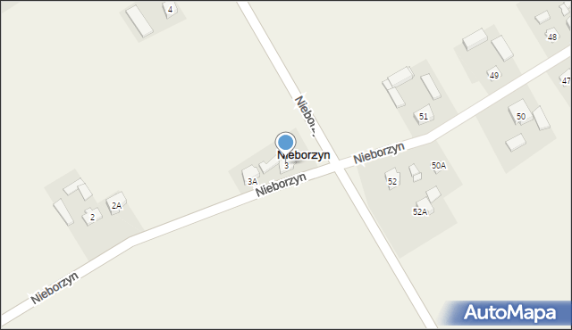 Nieborzyn, Nieborzyn, 3, mapa Nieborzyn