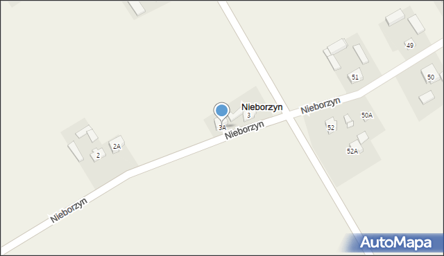 Nieborzyn, Nieborzyn, 3A, mapa Nieborzyn