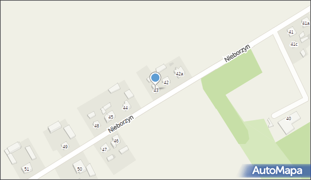 Nieborzyn, Nieborzyn, 43, mapa Nieborzyn