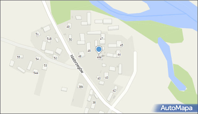 Niebrzegów, Niebrzegów, 44a, mapa Niebrzegów