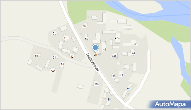 Niebrzegów, Niebrzegów, 48, mapa Niebrzegów