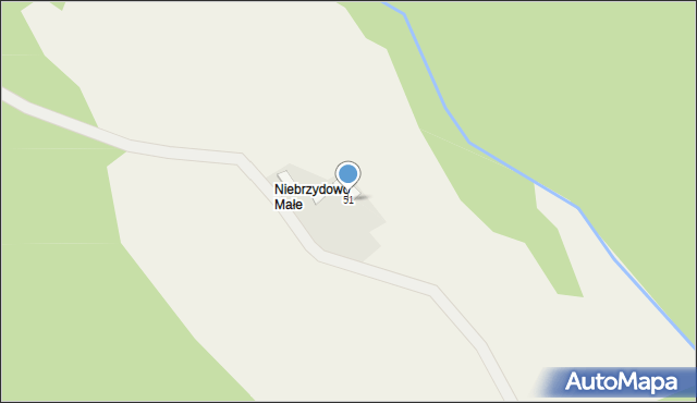 Niebrzydowo Wielkie, Niebrzydowo Wielkie, 51, mapa Niebrzydowo Wielkie