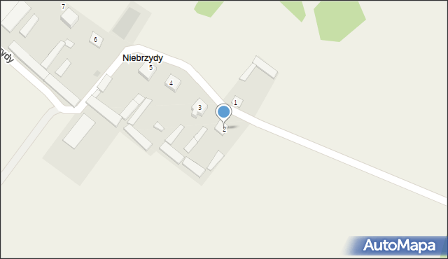 Niebrzydy, Niebrzydy, 2, mapa Niebrzydy