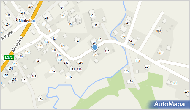 Niebylec, Niebylec, 129, mapa Niebylec