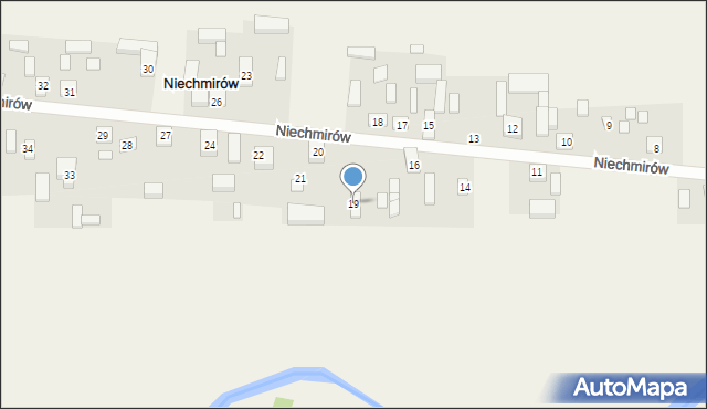 Niechmirów, Niechmirów, 19, mapa Niechmirów