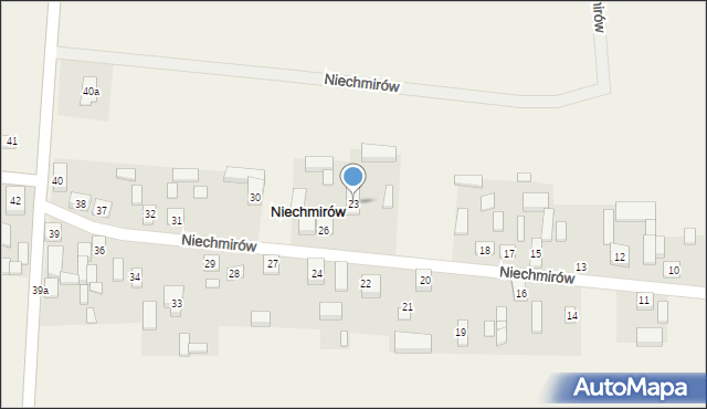 Niechmirów, Niechmirów, 23, mapa Niechmirów