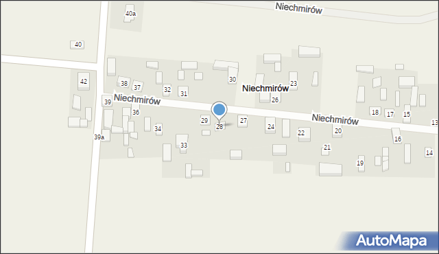 Niechmirów, Niechmirów, 28, mapa Niechmirów