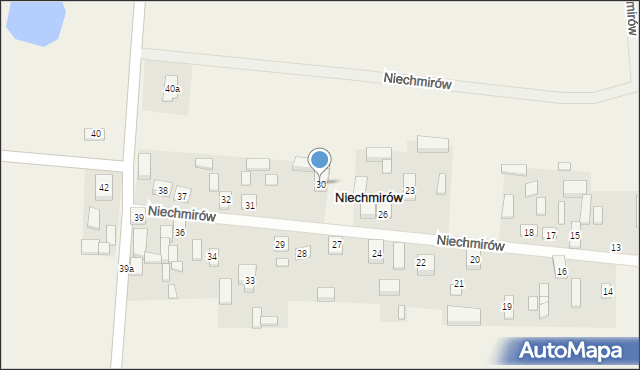 Niechmirów, Niechmirów, 30, mapa Niechmirów