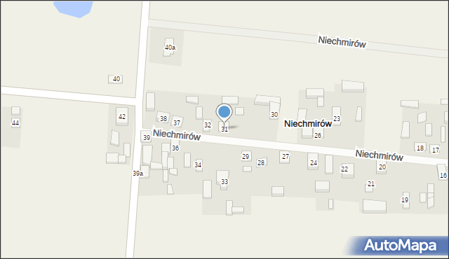 Niechmirów, Niechmirów, 31, mapa Niechmirów