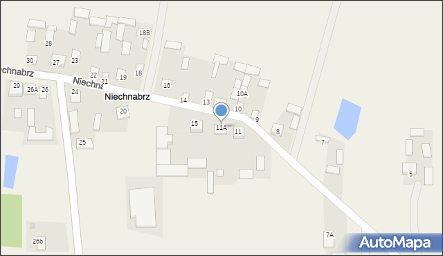 Niechnabrz, Niechnabrz, 11A, mapa Niechnabrz