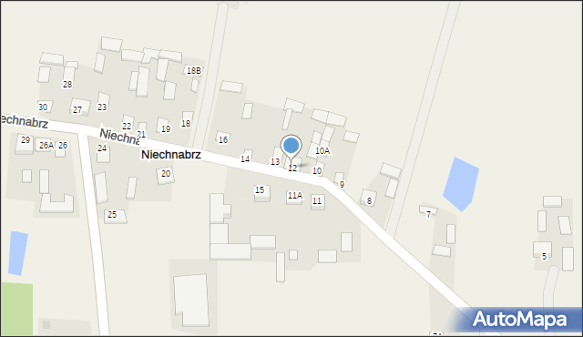 Niechnabrz, Niechnabrz, 12, mapa Niechnabrz