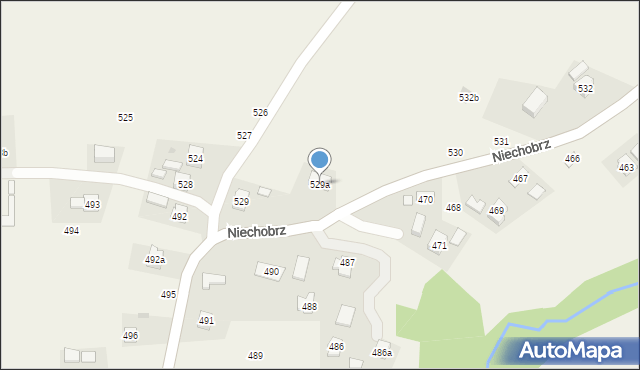 Niechobrz, Niechobrz, 529a, mapa Niechobrz