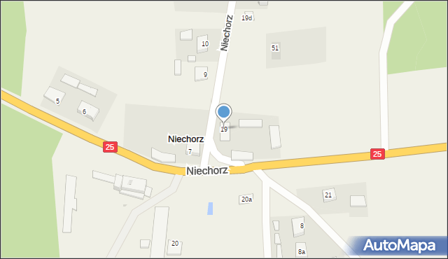 Niechorz, Niechorz, 19, mapa Niechorz