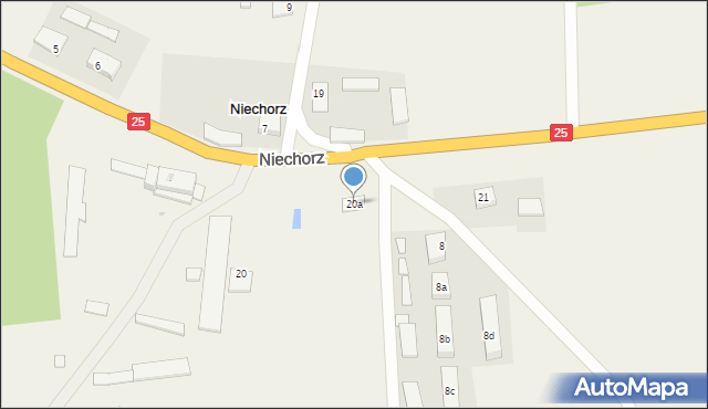 Niechorz, Niechorz, 20a, mapa Niechorz