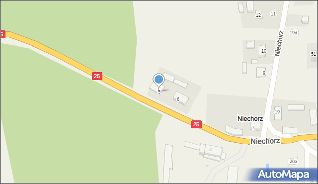 Niechorz, Niechorz, 5, mapa Niechorz