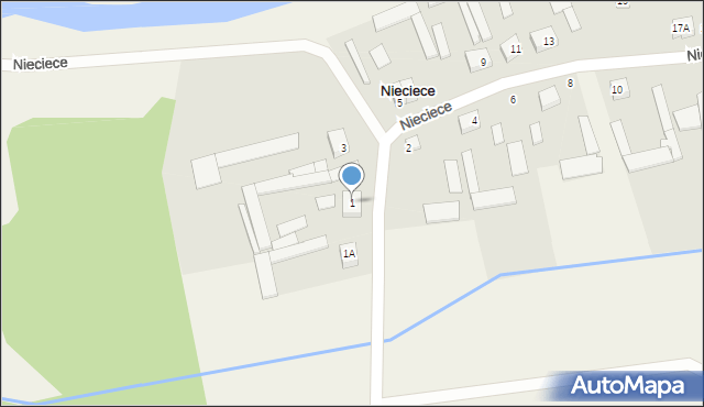 Nieciece, Nieciece, 1, mapa Nieciece