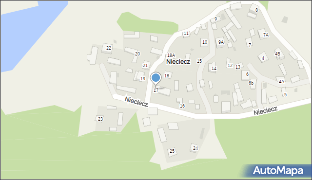 Nieciecz, Nieciecz, 17, mapa Nieciecz