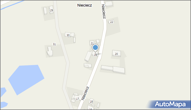 Nieciecz, Nieciecz, 19, mapa Nieciecz