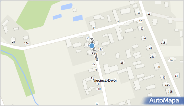 Nieciecz-Dwór, Nieciecz-Dwór, 4, mapa Nieciecz-Dwór