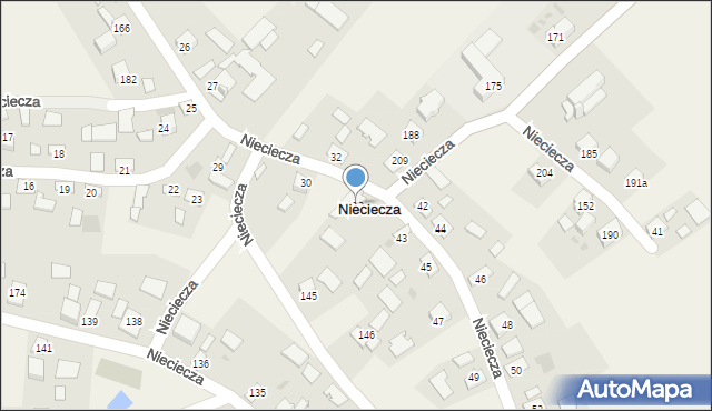 Nieciecza, Nieciecza, 33, mapa Nieciecza