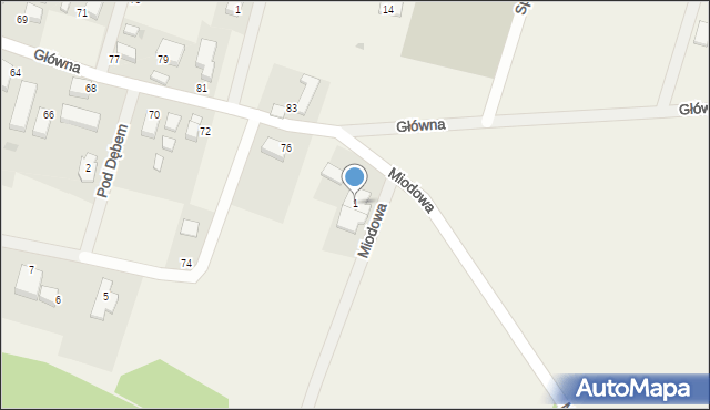 Nieciszów, Nieciszów, 32A, mapa Nieciszów