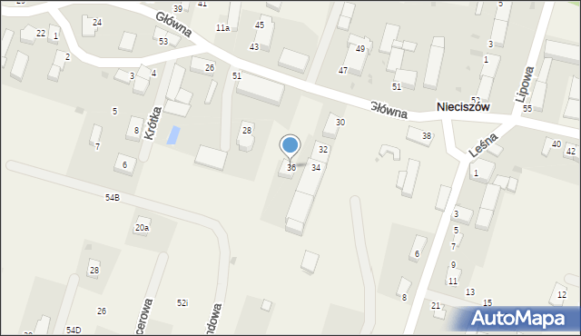 Nieciszów, Nieciszów, 49a, mapa Nieciszów