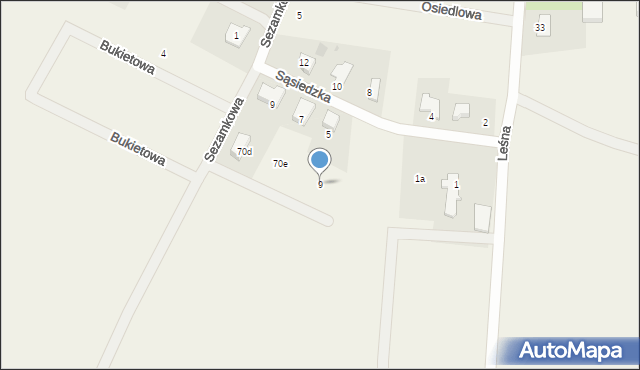 Nieciszów, Nieciszów, 70f, mapa Nieciszów