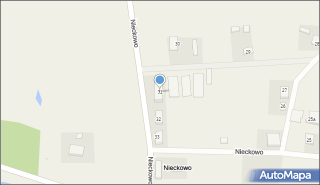 Nieckowo, Nieckowo, 31, mapa Nieckowo