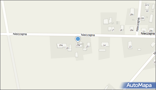 Nieczajna, Nieczajna, 15a, mapa Nieczajna