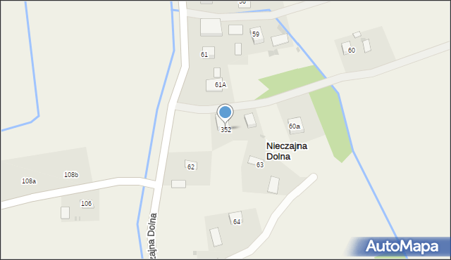 Nieczajna Dolna, Nieczajna Dolna, 352, mapa Nieczajna Dolna