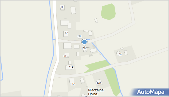 Nieczajna Dolna, Nieczajna Dolna, 59, mapa Nieczajna Dolna