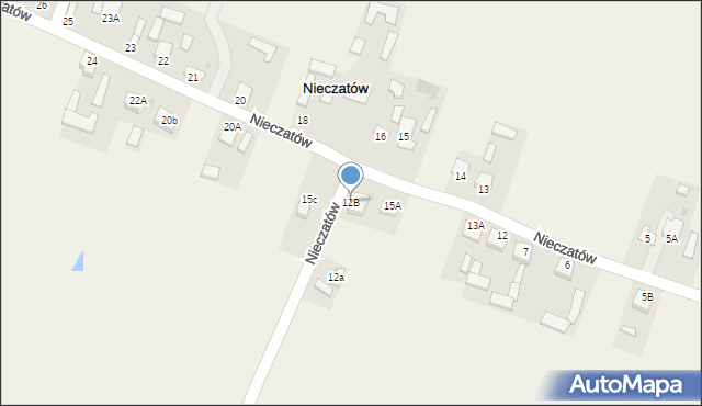 Nieczatów, Nieczatów, 12B, mapa Nieczatów