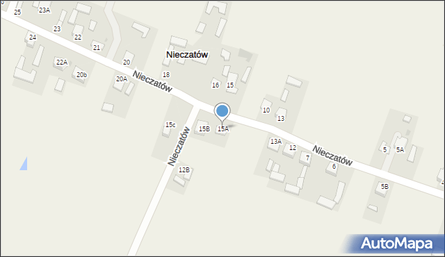 Nieczatów, Nieczatów, 15A, mapa Nieczatów