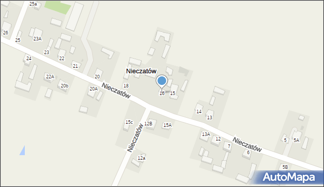 Nieczatów, Nieczatów, 16, mapa Nieczatów