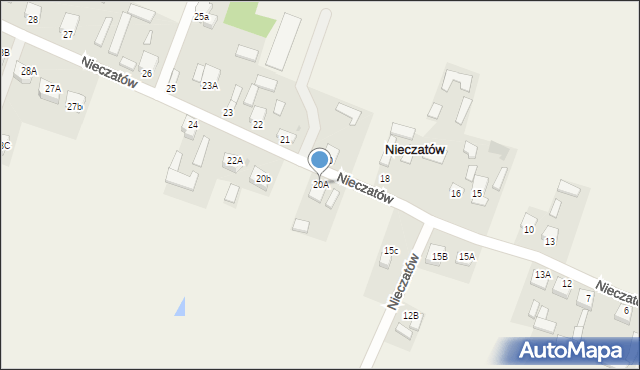 Nieczatów, Nieczatów, 20A, mapa Nieczatów