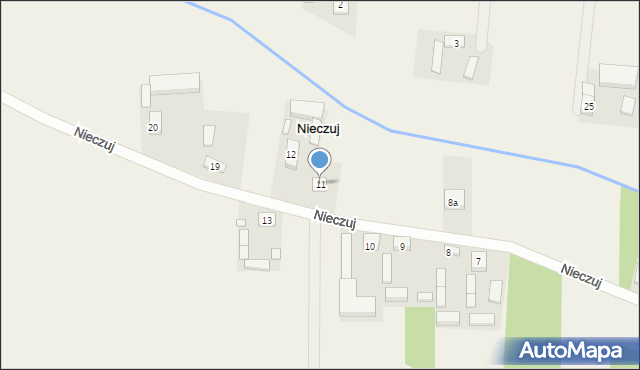 Nieczuj, Nieczuj, 11, mapa Nieczuj