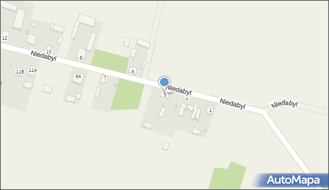 Niedabyl, Niedabyl, 3, mapa Niedabyl