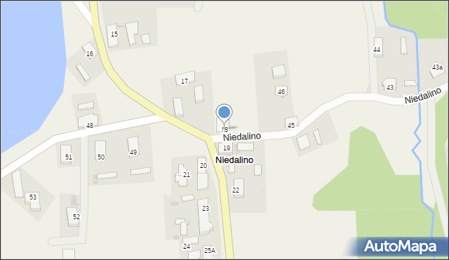 Niedalino, Niedalino, 18, mapa Niedalino