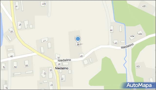 Niedalino, Niedalino, 46, mapa Niedalino