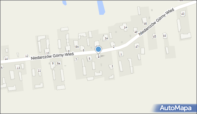 Niedarczów Górny-Wieś, Niedarczów Górny-Wieś, 4, mapa Niedarczów Górny-Wieś