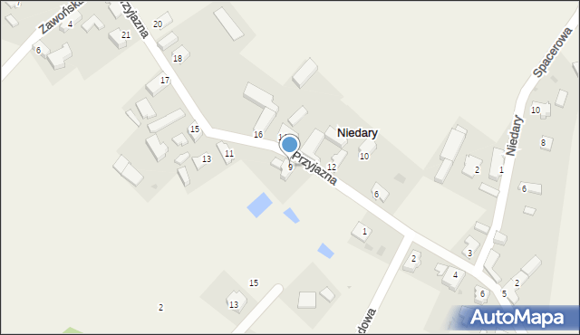 Niedary, Niedary, 18, mapa Niedary