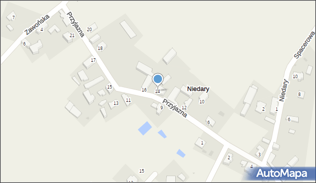 Niedary, Niedary, 19, mapa Niedary