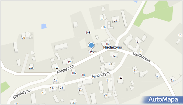 Niedarzyno, Niedarzyno, 17a, mapa Niedarzyno