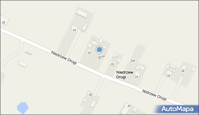 Niedrzew Drugi, Niedrzew Drugi, 32, mapa Niedrzew Drugi