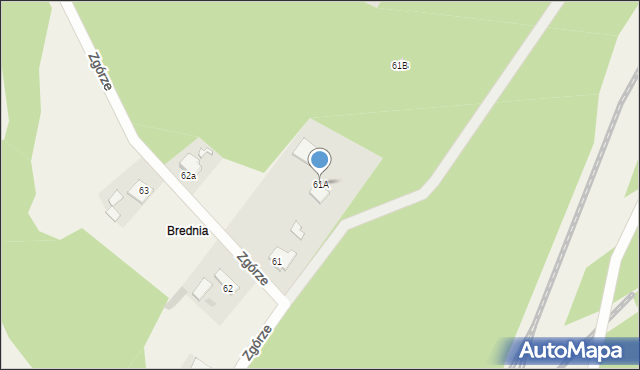 Niedrzew Drugi, Niedrzew Drugi, 61A, mapa Niedrzew Drugi