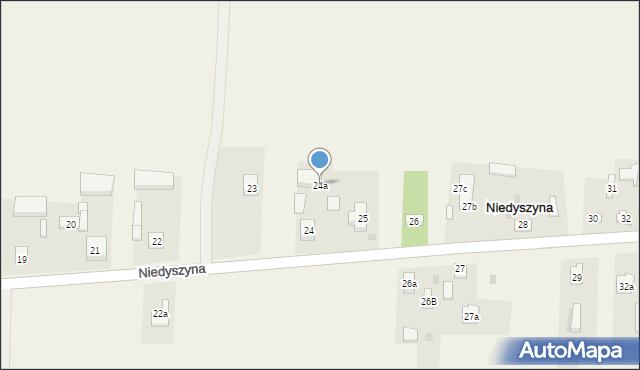 Niedyszyna, Niedyszyna, 24a, mapa Niedyszyna