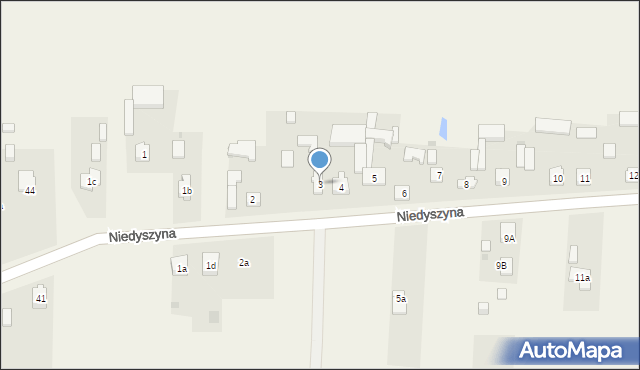 Niedyszyna, Niedyszyna, 3, mapa Niedyszyna