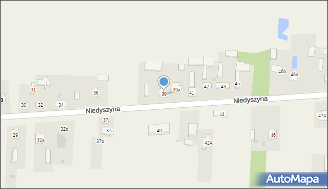 Niedyszyna, Niedyszyna, 39, mapa Niedyszyna